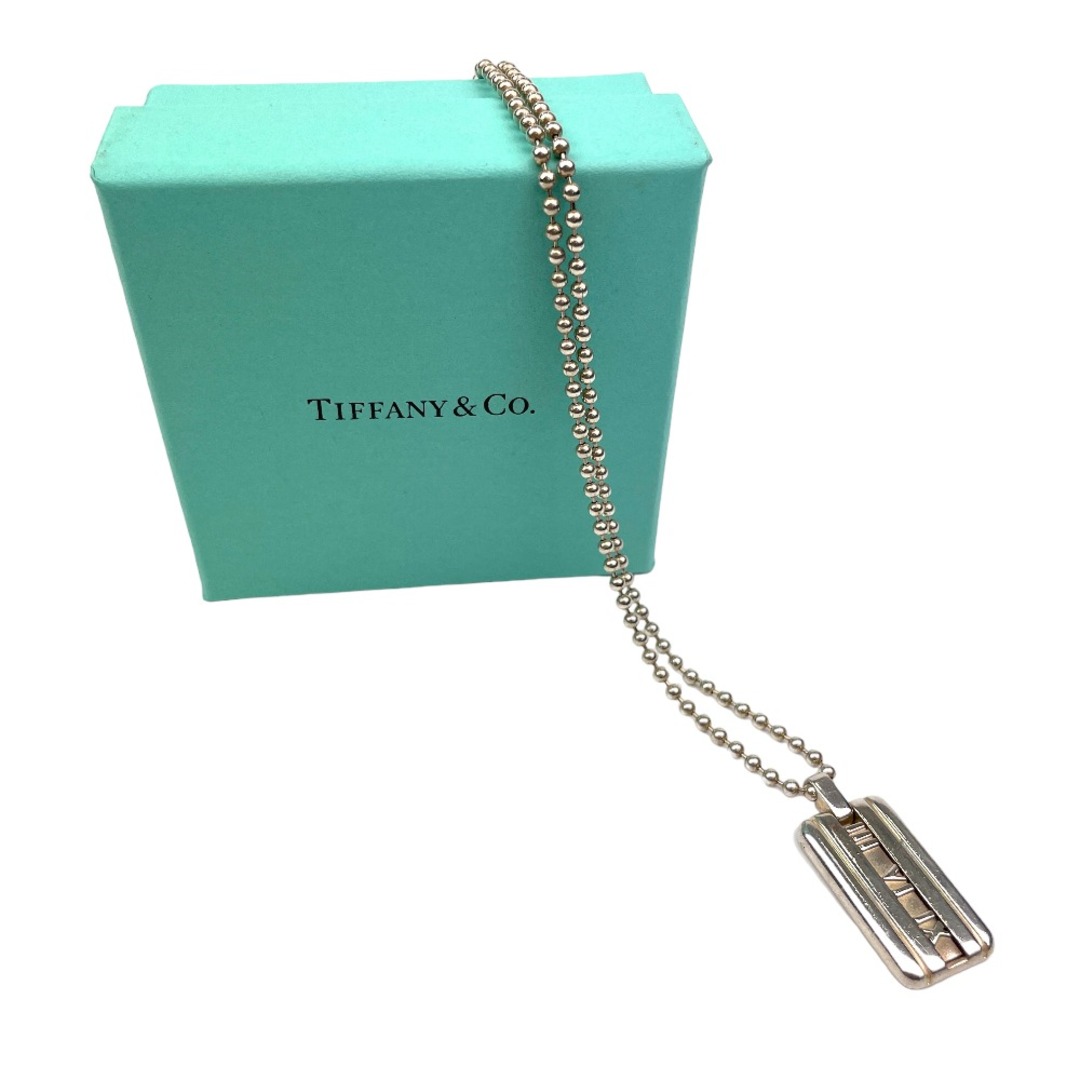 チェーン長さ[USED/]TIFFANY&Co. ティファニー ネックレス・チョーカー ネックレス アトラスキューブプレート シルバー  tdc-000235-4d