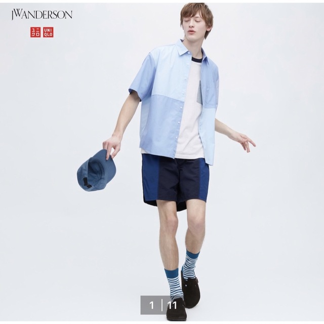 J.W.ANDERSON(ジェイダブリューアンダーソン)のアウトドア　カジュアル　ショーツ　jw anderson UNIQLO メンズ メンズのパンツ(ショートパンツ)の商品写真