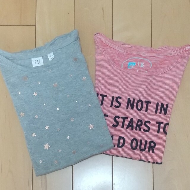 GAP Kids(ギャップキッズ)のGAP KIDS★ カットソー2枚セット 140 ～160 キッズ/ベビー/マタニティのキッズ服女の子用(90cm~)(Tシャツ/カットソー)の商品写真