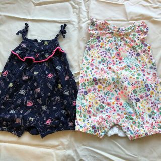 ベビーギャップ(babyGAP)のbabyGAP＊カバーオール＊2枚セット(カバーオール)