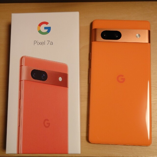 Google Pixel - Pixel7a coral 限定ケース付きの通販 by Akito's shop