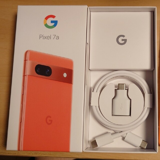 Google Pixel - Pixel7a coral 限定ケース付きの通販 by Akito's shop
