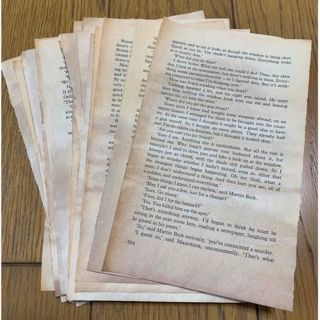 洋書 紅茶染め 紙もの 30枚 セット コラージュ ジャンクジャーナル
