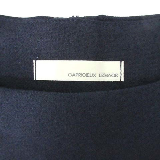 CAPRICIEUX LE'MAGE(カプリシューレマージュ)のカプリシューレマージュ ストライプ バックジップ ジョーゼット ブラウス 半袖 レディースのトップス(シャツ/ブラウス(半袖/袖なし))の商品写真