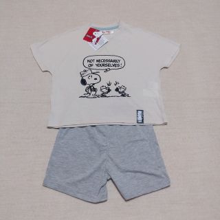 スヌーピー(SNOOPY)の【新品未使用】スヌーピー上下セット　男の子　女の子　110　送料込み(Tシャツ/カットソー)