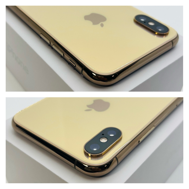 Apple(アップル)のA 新品電池　iPhone Xs Gold 256 GB SIMフリー　本体 スマホ/家電/カメラのスマートフォン/携帯電話(スマートフォン本体)の商品写真