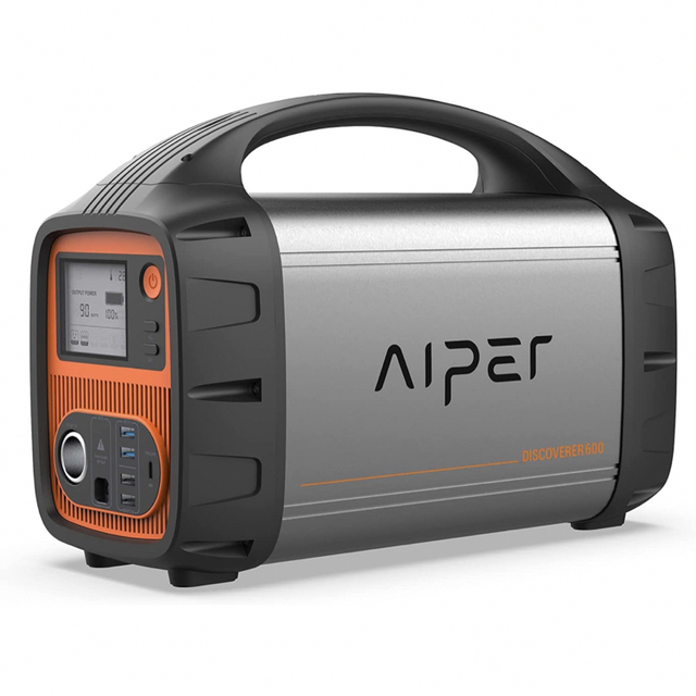 AIPER（アイパー）ポータブル電源 大容量 600W パナソニック製電池採用スポーツ/アウトドア