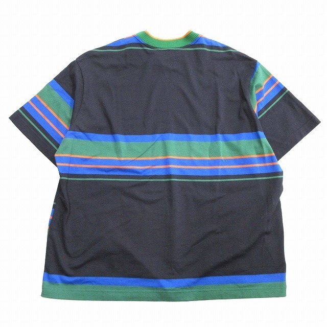 極美品 23SS カラー kolor コットン ビッグ ボーダー Tシャツ 2