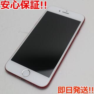 アイフォーン(iPhone)の美品 SIMフリー iPhone7 256GB レッド (スマートフォン本体)