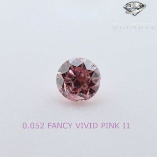 ピンクダイヤモンドルース/ F.PURPLISH PINK/ 0.050 ct.