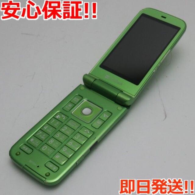 SHARP(シャープ)の良品中古 001SH グリーン M333 スマホ/家電/カメラのスマートフォン/携帯電話(携帯電話本体)の商品写真