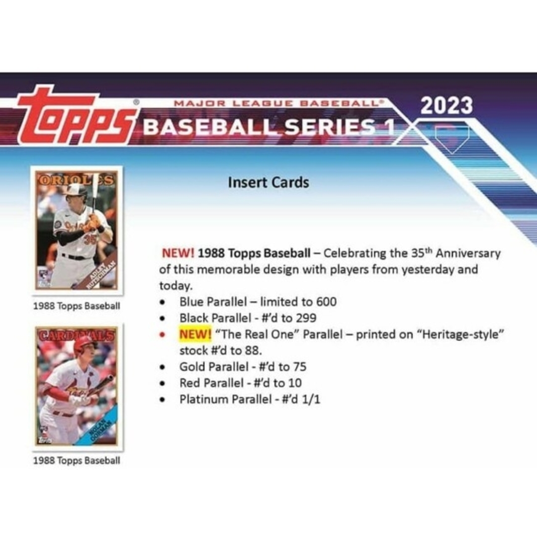 MLB 2023 Topps アップデート シリーズ カード ブラスターボックス