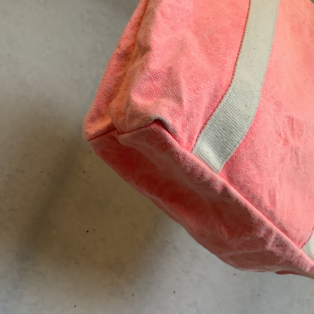 Bonpoint(ボンポワン)のHANA様用　ボンポワン　キャンバス　トートバッグ　サーモンピンク　チェリー レディースのバッグ(トートバッグ)の商品写真