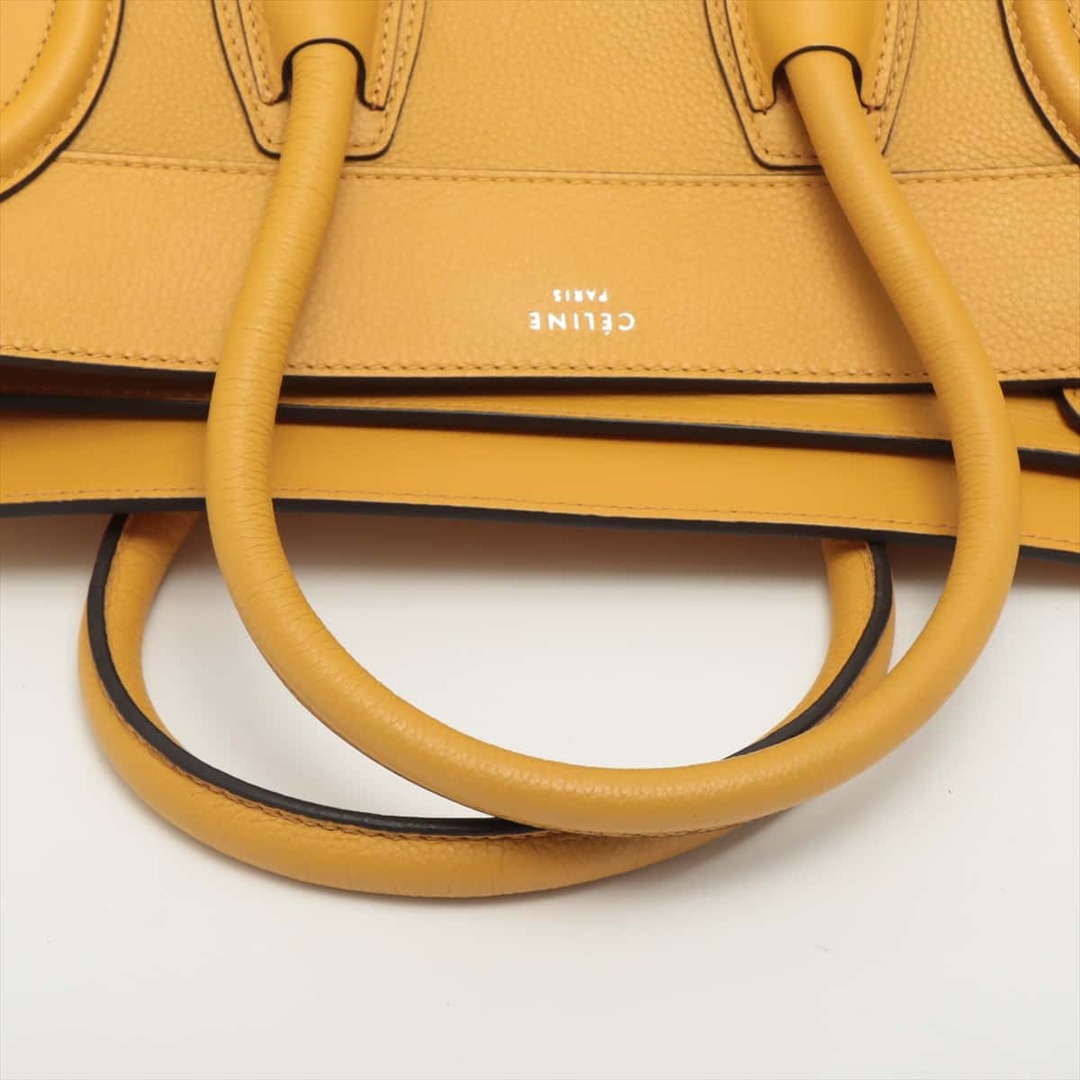 celine(セリーヌ)のセリーヌ  レザー  イエロー レディース ハンドバッグ レディースのバッグ(ハンドバッグ)の商品写真