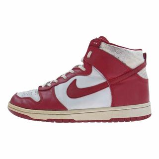 ナイキ(NIKE)のNIKE ナイキ スニーカー 304717-661 DUNK HIGH 2002 VARSITY ダンクハイ  レッド系 オフホワイト系 26.5cm【中古】(スニーカー)