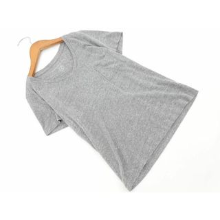 ユナイテッドアローズ(UNITED ARROWS)のgreen label relaxing グリーンレーベルリラクシング ユナイテッドアローズ Vネック ポケット Tシャツ グレー ■◆ レディース(Tシャツ(半袖/袖なし))