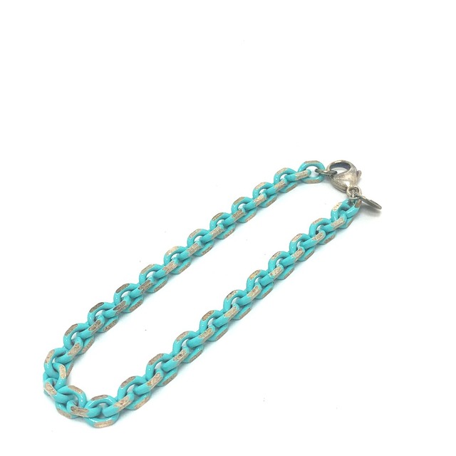 ティファニー TIFFANY&Co. エナメルチェーン ブレスレット AG925 シルバー