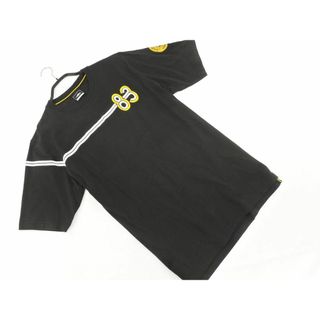 アンブロ(UMBRO)のumbro アンブロ BLACK LEOPARDS F.C 83 サッカー Tシャツ sizeL/黒 ■◆ メンズ(Tシャツ/カットソー(七分/長袖))