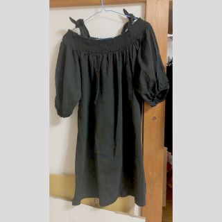 ジーユー(GU)の【まとめ買いOK】GU オフショルミニワンピース(ミニワンピース)