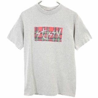 vintage 90s old stussy "陰陽" プリント 胸ロゴ ロンT