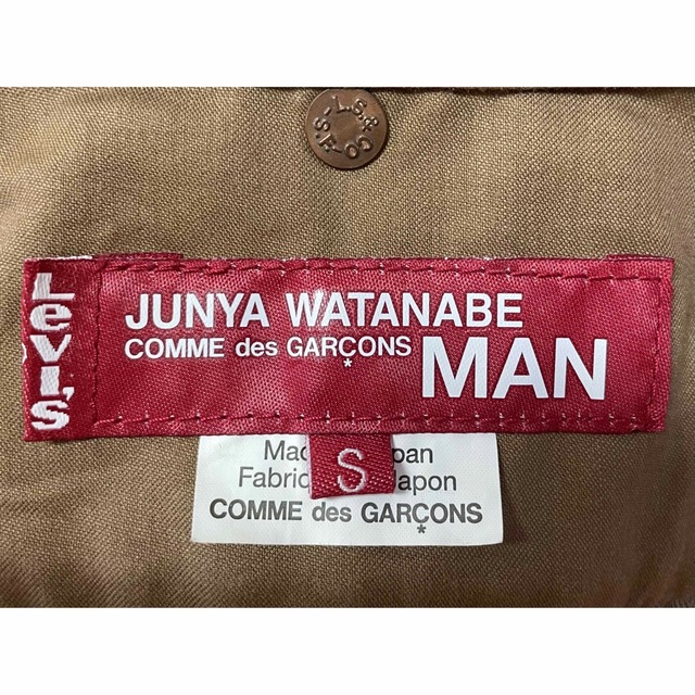 ジュンヤワタナベ マン リーバイス ウールシャツ 赤 タータンチェック