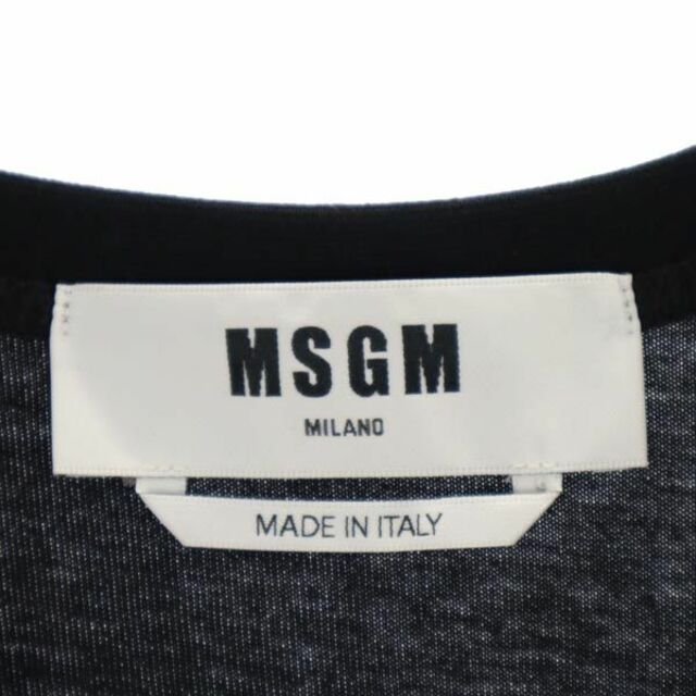 MSGM ワンピース トレーナー ロング 花柄 ビジュー イタリア製 黒 S