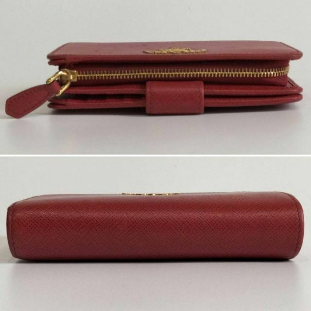 PRADA - プラダ サフィアーノ 1ML225 PEONIA PRADA 財布 レッド 赤の