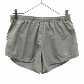 ナイキ(NIKE)のナイキ ランニング 総柄 スポーツ ショートパンツ M グレー NIKE RUNNING レディース 【中古】  【230531】 メール便可(ウェア)