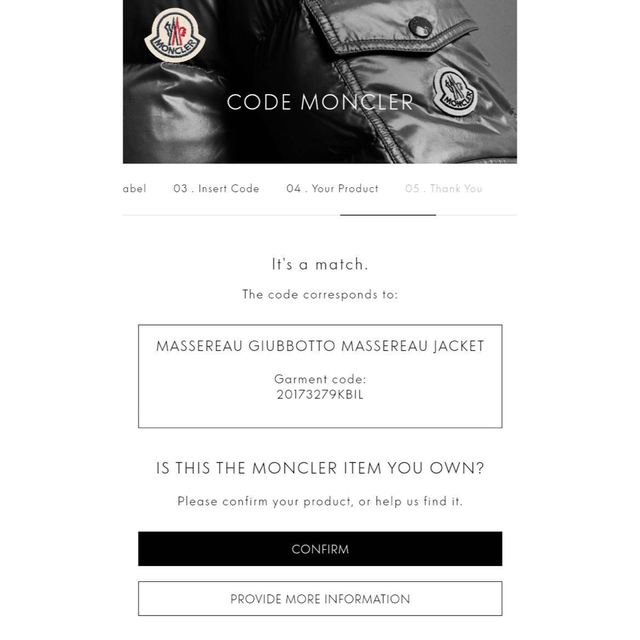 MONCLER(モンクレール)のMONCLERモンクレール MASSEREAU GIUBBOTTO メンズのジャケット/アウター(ナイロンジャケット)の商品写真