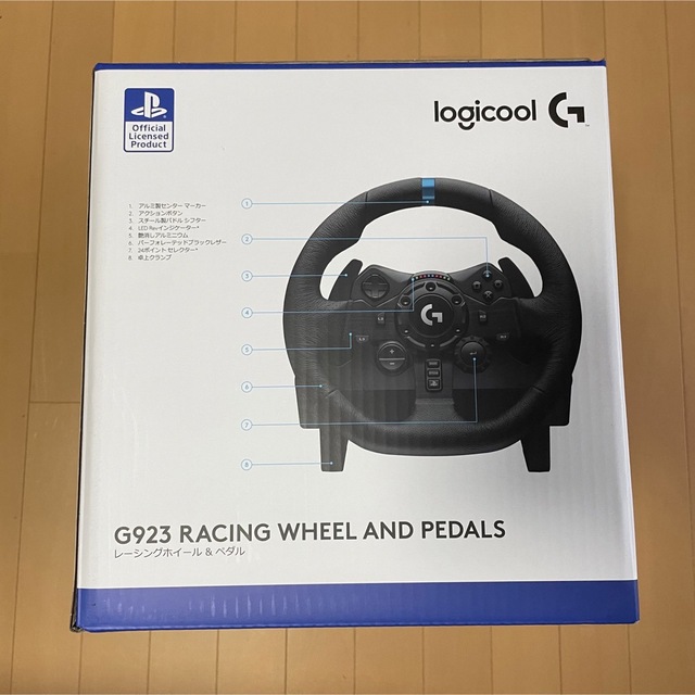 Logicool(ロジクール)のLogicool G923 (PlayStationおよびPC用) 未開封品 エンタメ/ホビーのゲームソフト/ゲーム機本体(その他)の商品写真