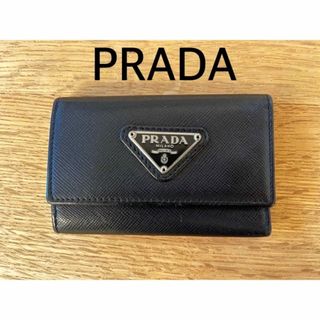 プラダ(PRADA)のまにまに様専用　PRADA キーケース　黒　レザー(キーケース)