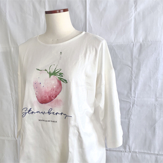narue - NARUE イチゴ綿100%ルームウェアTシャツ