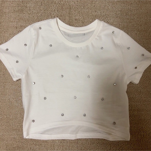 épine label bijou cropped tee White 未使用 | www.clwsi.com
