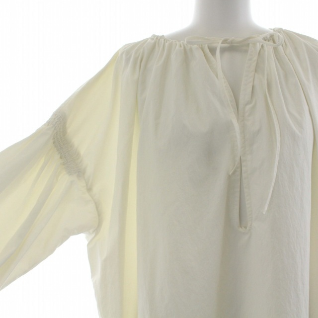 TODAYFUL(トゥデイフル)のトゥデイフル ギャザーカフタンドレス ワンピース ロング 長袖 38 ホワイト レディースのワンピース(ロングワンピース/マキシワンピース)の商品写真