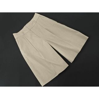 ユナイテッドアローズ(UNITED ARROWS)のgreen label relaxing グリーンレーベルリラクシング ユナイテッドアローズ リネン混 キュロット パンツ size38/ベージュ ■◆ レディース(キュロット)