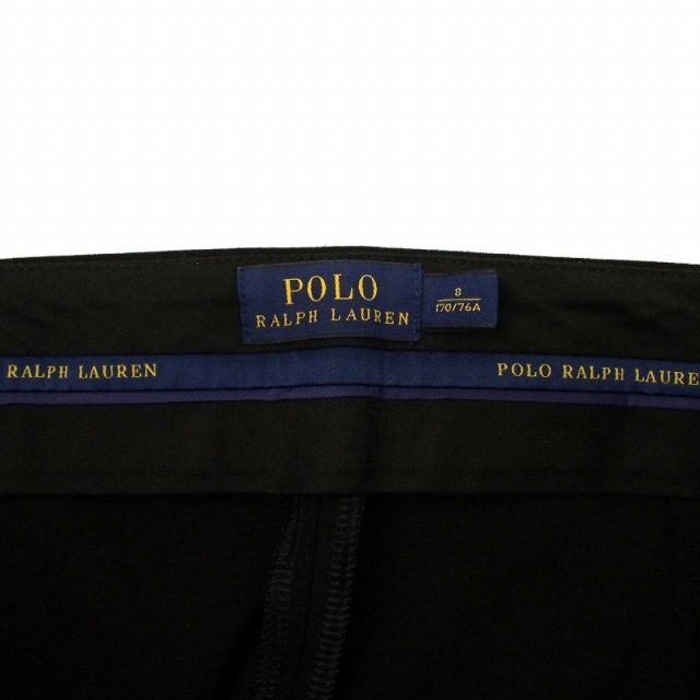 POLO RALPH LAUREN(ポロラルフローレン)のポロ ラルフローレン パンツ スラックス ストレッチ ジップフライ 8 M 黒 レディースのパンツ(その他)の商品写真