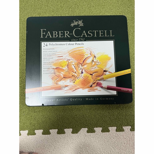 FABER-CASTELL ファーバーカステル ポリクロモス色鉛筆 24色セットの通販 by yuu☆'s shop｜ファーバーカステルならラクマ