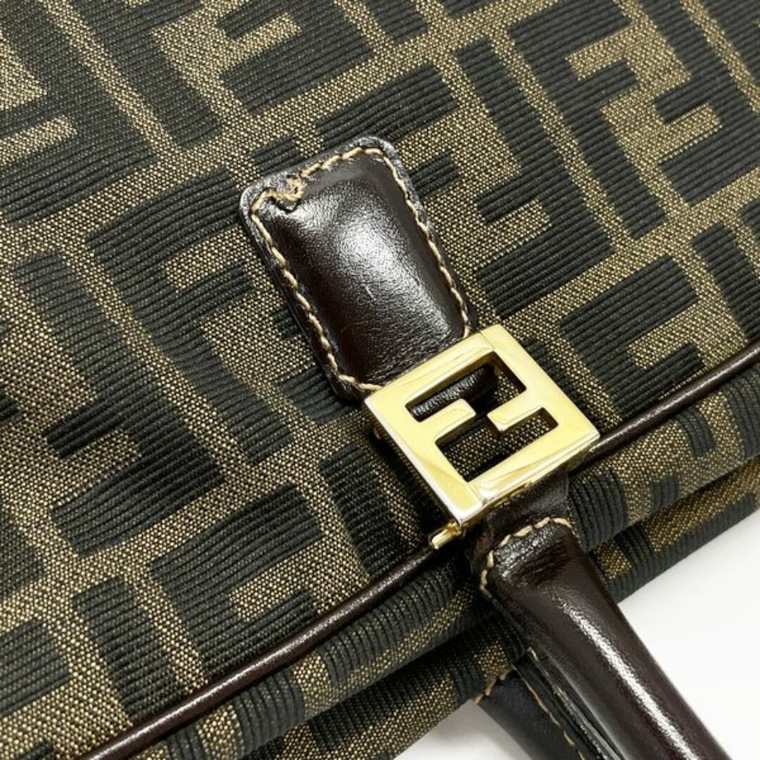 FENDI - FENDI FFロゴ プレート ズッカ ハンドバッグ キャンバスの通販 ...