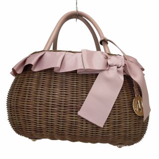 エムズグレイシー(M'S GRACY)のMS GRACY(エムズグレイシー) Basket Ribbon Bag バッグ(かごバッグ/ストローバッグ)