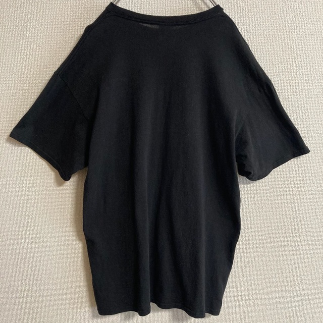 【アメリカ古着】pro weight 半袖 tシャツ プリントロゴ ブラック L メンズのトップス(Tシャツ/カットソー(半袖/袖なし))の商品写真
