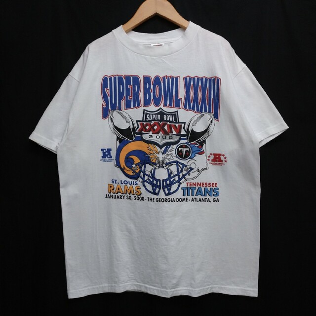 セントルイス・ラムズ テネシー・タイタンズ NFL スーパーボウル Tシャツ L