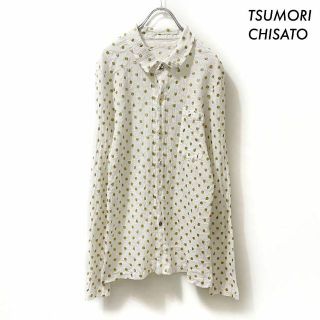 TSUMORI CHISATO ツモリチサト★ドット柄 楊柳シャツ 長袖