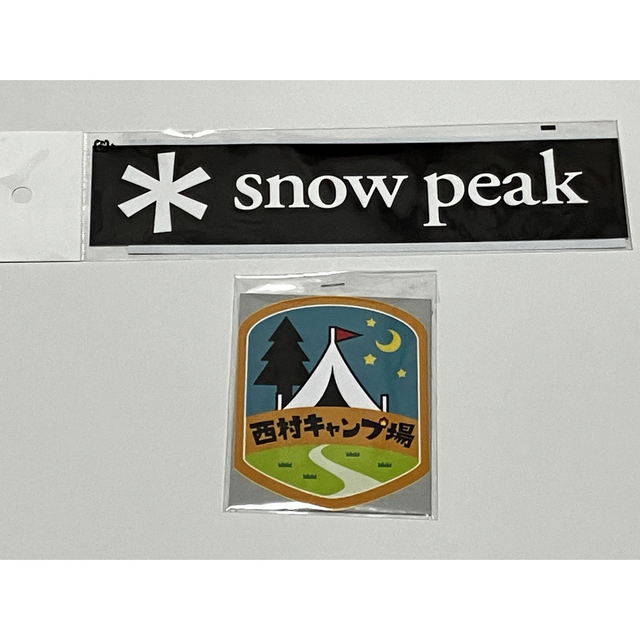 Snow Peak(スノーピーク)のスノーピーク　snow peak /西村キャンプ場　ステッカー2枚セット スポーツ/アウトドアのアウトドア(その他)の商品写真