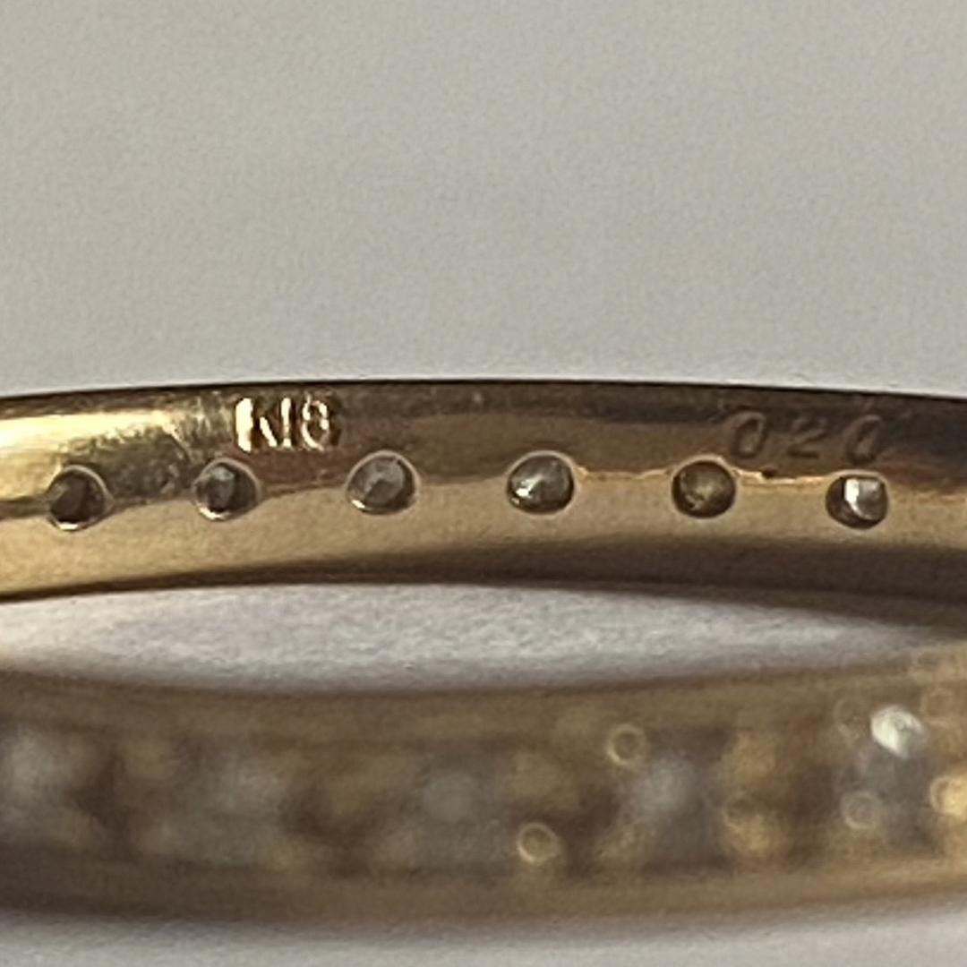 18金 ダイヤモンドフルエタニティリング レディースのアクセサリー(リング(指輪))の商品写真