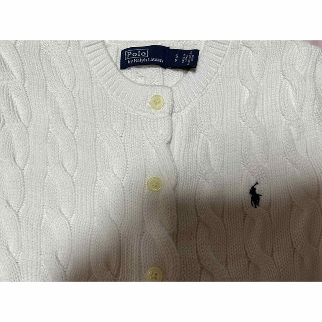 POLO RALPH LAUREN(ポロラルフローレン)のPOLO  ケーブルニット ショートスリーブ カーディガン レディースのトップス(カーディガン)の商品写真