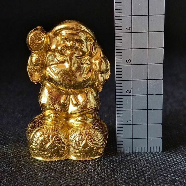 お手頃価格 最強金運アップ 純金貼り大金運大黒天 だいこくてん 高4.5