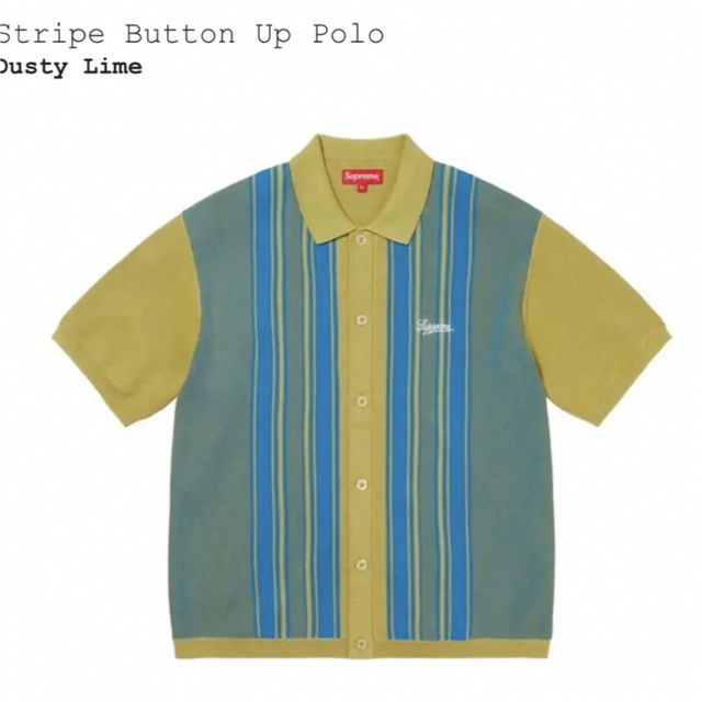 メンズSupreme Stripe Button Up Polo