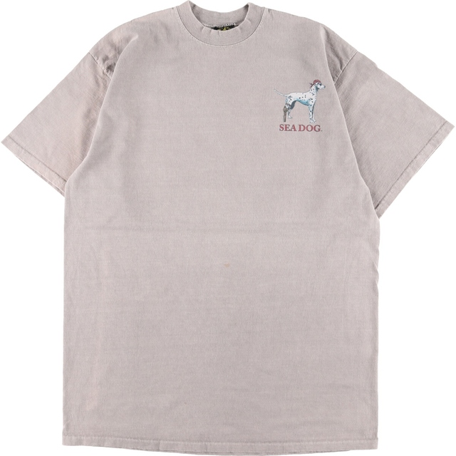 SEA DOG 両面プリント プリントTシャツ USA製 メンズXL /eaa340152