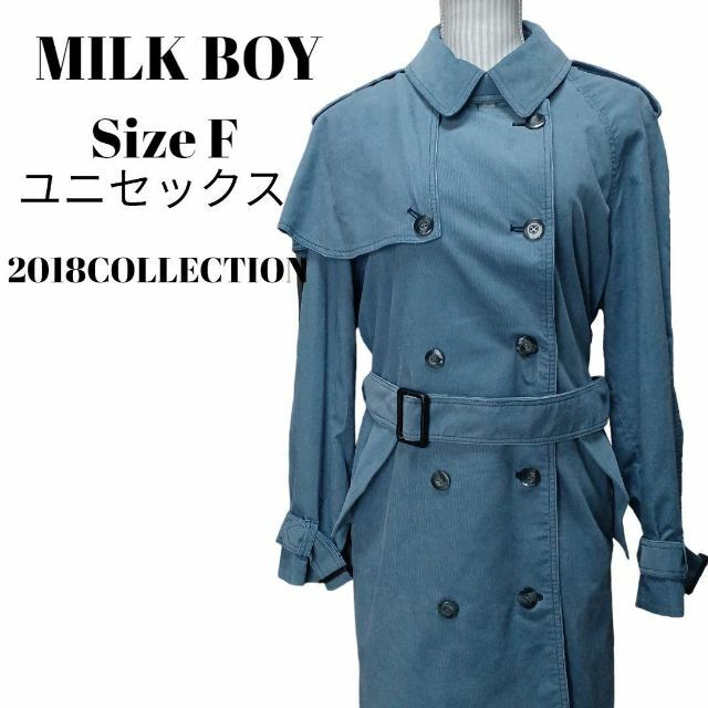 MILKBOY(ミルクボーイ)の【希少❇️】MILK BOY ユニセックスストームフラップコーデュロイトレンチ メンズのジャケット/アウター(トレンチコート)の商品写真