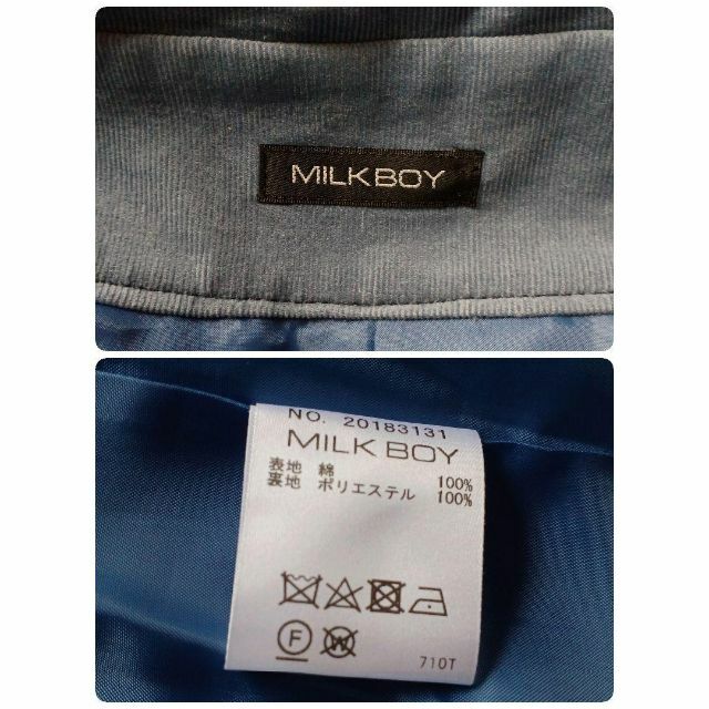 MILKBOY(ミルクボーイ)の【希少❇️】MILK BOY ユニセックスストームフラップコーデュロイトレンチ メンズのジャケット/アウター(トレンチコート)の商品写真